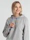 Толстовка с капюшоном унисекс B&C Hoodie, серый меланж - фото № 13