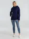 Толстовка с капюшоном унисекс B&C Hoodie, темно-синяя - фото № 8