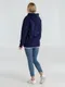 Толстовка с капюшоном унисекс B&C Hoodie, темно-синяя - фото № 10