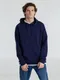 Толстовка с капюшоном унисекс B&C Hoodie, темно-синяя - фото № 11