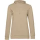 Толстовка с капюшоном женская B&C Hoodie, бежевая - фото № 1