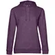 Толстовка с капюшоном женская B&C Hoodie, фиолетовый меланж - фото № 1