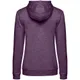 Толстовка с капюшоном женская B&C Hoodie, фиолетовый меланж - фото № 2