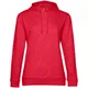 Толстовка с капюшоном женская B&C Hoodie, красный меланж - фото № 1