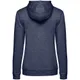 Толстовка с капюшоном женская B&C Hoodie, синий меланж - фото № 2