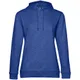 Толстовка с капюшоном женская B&C Hoodie, ярко-синий меланж - фото № 1