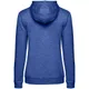 Толстовка с капюшоном женская B&C Hoodie, ярко-синий меланж - фото № 2