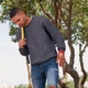 Свитшот с начесом Fruit of the Loom Classic Set-in Sweat, белый/ серый - фото № 4