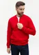 Толстовка унисекс на молнии Stan 65N, 245 гр/м2, красная - фото № 5