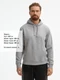 Толстовка унисекс Sol's Spencer, серый меланж - фото № 7