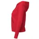 Толстовка женская B&C Hooded Full Zip, красная - фото № 2