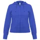 Толстовка женская B&C Hooded Full Zip, ярко-синяя - фото № 1