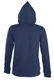 Толстовка на молнии с капюшоном женская Sol's Seven Women, темно-синяя - фото № 3