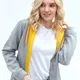 Толстовка женская с капюшоном на молнии Stan 19, 320 гр/м2,  серая - фото № 4