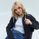 Толстовка женская с капюшоном на молнии Stan 19, 320 гр/м2, темно-синяя - фото № 5