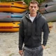 Толстовка Zip Through Hooded Sweat, 70%х/ б, 30% п/ э, 280 г/ м2, глубокий темно-синий - фото № 2