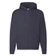 Толстовка Zip Through Hooded Sweat, 70%х/ б, 30% п/ э, 280 г/ м2, глубокий темно-синий - фото № 4