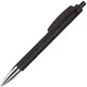 Ручка шариковая пластиковая Lecce Pen Tris Chrome, черная / хром - фото № 1