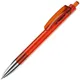 Ручка шариковая пластиковая Lecce Pen Tris Chrome LX, прозрачная оранжевая / хром - фото № 1