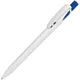 Ручка шариковая пластиковая Lecce Pen Twin White, белая / синяя - фото № 1