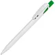 Ручка шариковая пластиковая Lecce Pen Twin White, белая / темно-зеленая - фото № 1