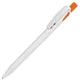 Ручка шариковая пластиковая Lecce Pen Twin White, белая / оранжевая - фото № 1