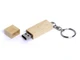 Флешка USB 2.0 на 16 Гб прямоугольная форма, колпачок с магнитом, натуральное дерево - фото № 1