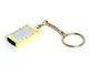 Флешка USB 2.0 на 64 Гб Кулон с кристаллами и мини-чипом, золотистый / серый - фото № 1