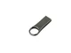 Флешка USB 2.0 на 64 Гб с мини чипом, компактный дизайн с большим круглым отверстием, металлик - фото № 2