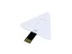 Флешка USB 2.0 на 64 Гб в виде пластиковой карточки треугольной формы, белая - фото № 1