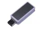 Флешка USB 2.0 промо на 16 Гб прямоугольной формы, черная / серая - фото № 2