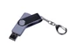 Флешка USB 2.0/micro USB/Type-C на 32 Гб c поворотным механизмом, серая/ металлик - фото № 2