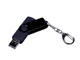 Флешка USB 2.0/micro USB/Type-С на 16 Гб 3-в-1 с поворотным механизмом, черная - фото № 2
