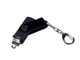 Флешка USB 2.0/micro USB/Type-С на 16 Гб 3-в-1 с поворотным механизмом, черная - фото № 3