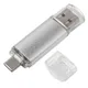 USB flash-карта металлическая Assorti OTG Type-C, 16 Гб, серебристая - фото № 1