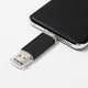 USB flash-карта металлическая Assorti OTG Type-C, 8 Гб, черная - фото № 3