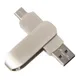 USB flash-карта металлическая Circle OTG Type-C, 32Гб, серебристая - фото № 2