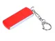 USB-флешка промо на 32 Гб с прямоугольной формы с выдвижным механизмом, красный - фото № 1