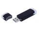 USB-флешка промо на 64 Гб прямоугольной классической формы, черный - фото № 1