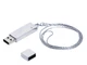 USB-флешка на 64 Гб в виде металлического слитка, серый - фото № 2