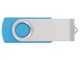 USB-флешка Квебек, 8 Гб, пластик-металл, голубая - фото № 3