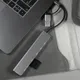 USB-хаб алюминиевый Bizzon Root 8 в 1, серый - фото № 3