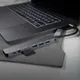 USB-хаб алюминиевый Bizzon Root 8 в 1, серый - фото № 5