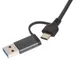 USB-хаб с коннектором Evolt Command 2 в 1, черный - фото № 5
