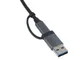 USB-хаб с коннектором Evolt Link 2 в 1, серый - фото № 4