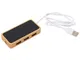 USB хаб с подсветкой лого Reedia S5, черный / бежевый - фото № 1