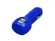Устройство зарядное автомобильное на 2 USB порта, синее - фото № 2