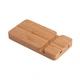 Устройство зарядное беспроводное с подставкой под смартфон (10W) Bamboo Power, 5000 mAh, крафт - фото № 1