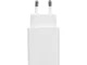 Устройство зарядное сетевое c выходами USB-A и USB-C и быстрой зарядкой QC/PD Evolt Recharger Pro, 30 Вт, белое - фото № 2