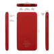 Внешний аккумулятор Bplanner Power 1 ST, soft touch, 5000 mAh, красный - фото № 4